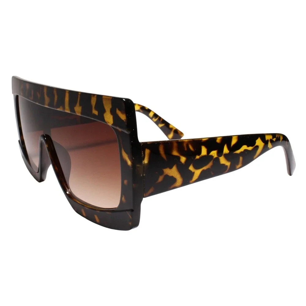 Swag Dapper Clubbing Flat Top Modern Hip Mens Womens Tortoise Sunglasses